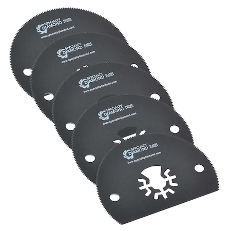 Versa Tool 80mm HSS Semi-Circular Multi-Tool Saw Blades, PK 5 AB5I